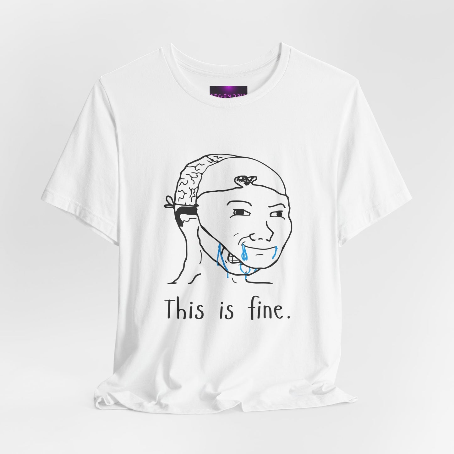 THIS IS FINE T-Shirt | Rage Wojak | Miami Bitcoin Conference| Meme Shirts | Bitcoin Apparel