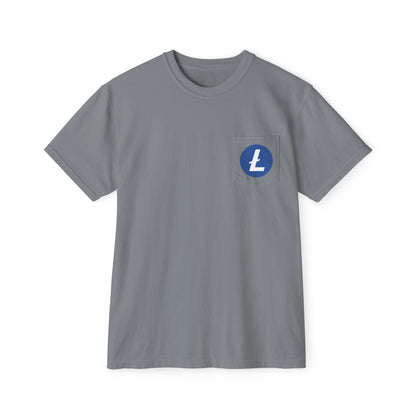 LITECOIN T-Shirt | $LTC Pocket Tee | Crypto Shirts | Cryptocurrency Conference