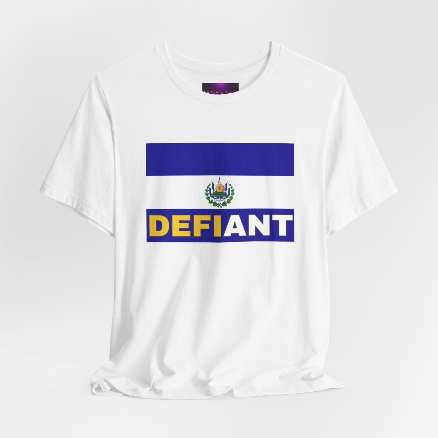 DEFIANT EL SALVADOR Crypto Shirt | Bitcoin Friendly Countries | El Salvador Crypto Currency