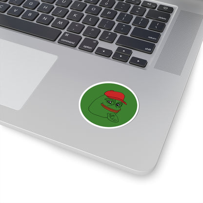 PEPE Kiss-Cut Sticker | PEPE Stickers | Crypto Laptop | Bitcoin Singapore