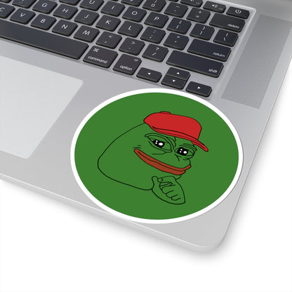 PEPE Kiss-Cut Sticker | PEPE Stickers | Crypto Laptop | Bitcoin Singapore
