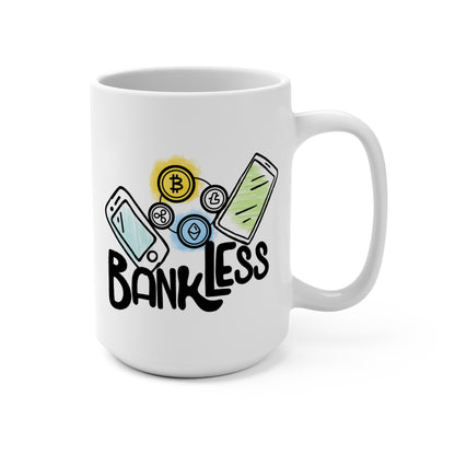 BANKLESS Coffee Mug | Bitcoin Merchandise | Crypto Mugs | DeBanked Miami