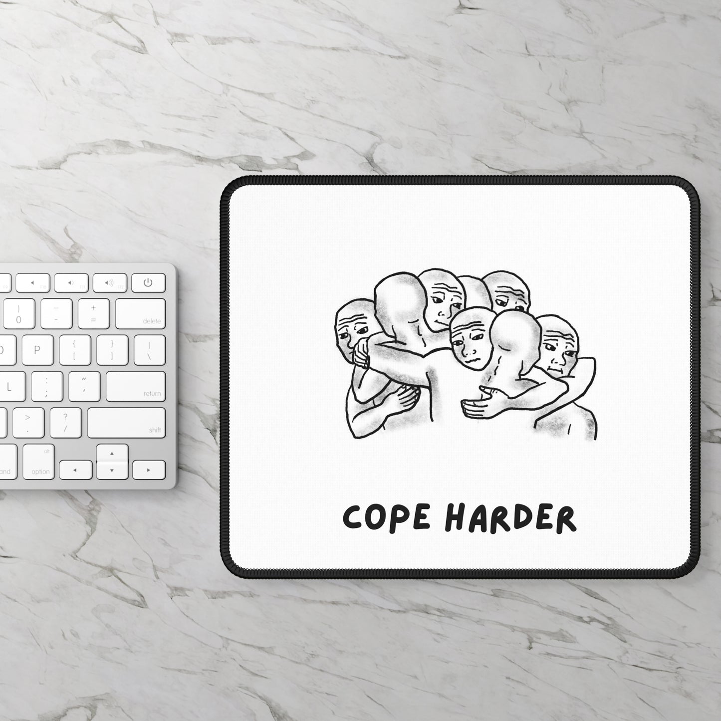 COPE HARDER Mouse Pad | Bitcoin Accessories | Wojak Merch | WAGMI Miami