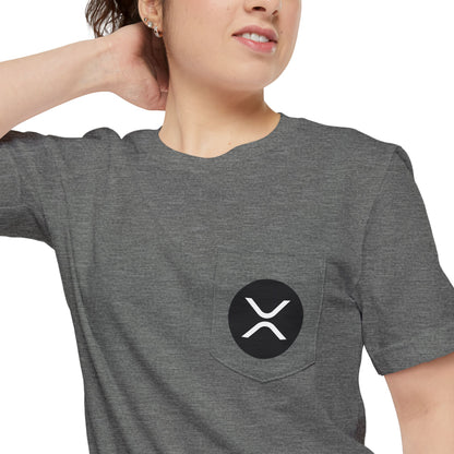 RIPPLE T-Shirt | $XRP Pocket Tee | Crypto Merch | Cryptocurrency Conference