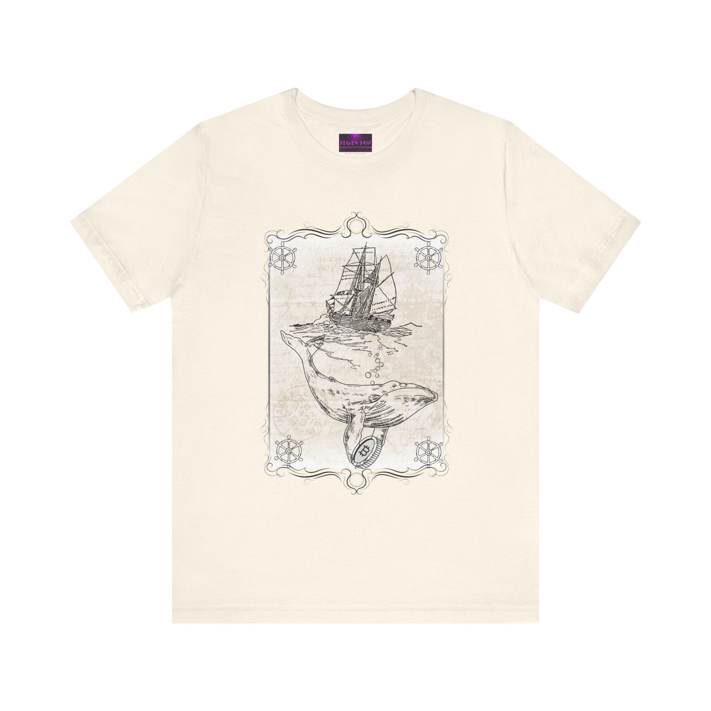 CRYPTO WHALE TRACKER T-Shirt | Bitcoin T-Shirt | Ship Artwork | BTC Merch