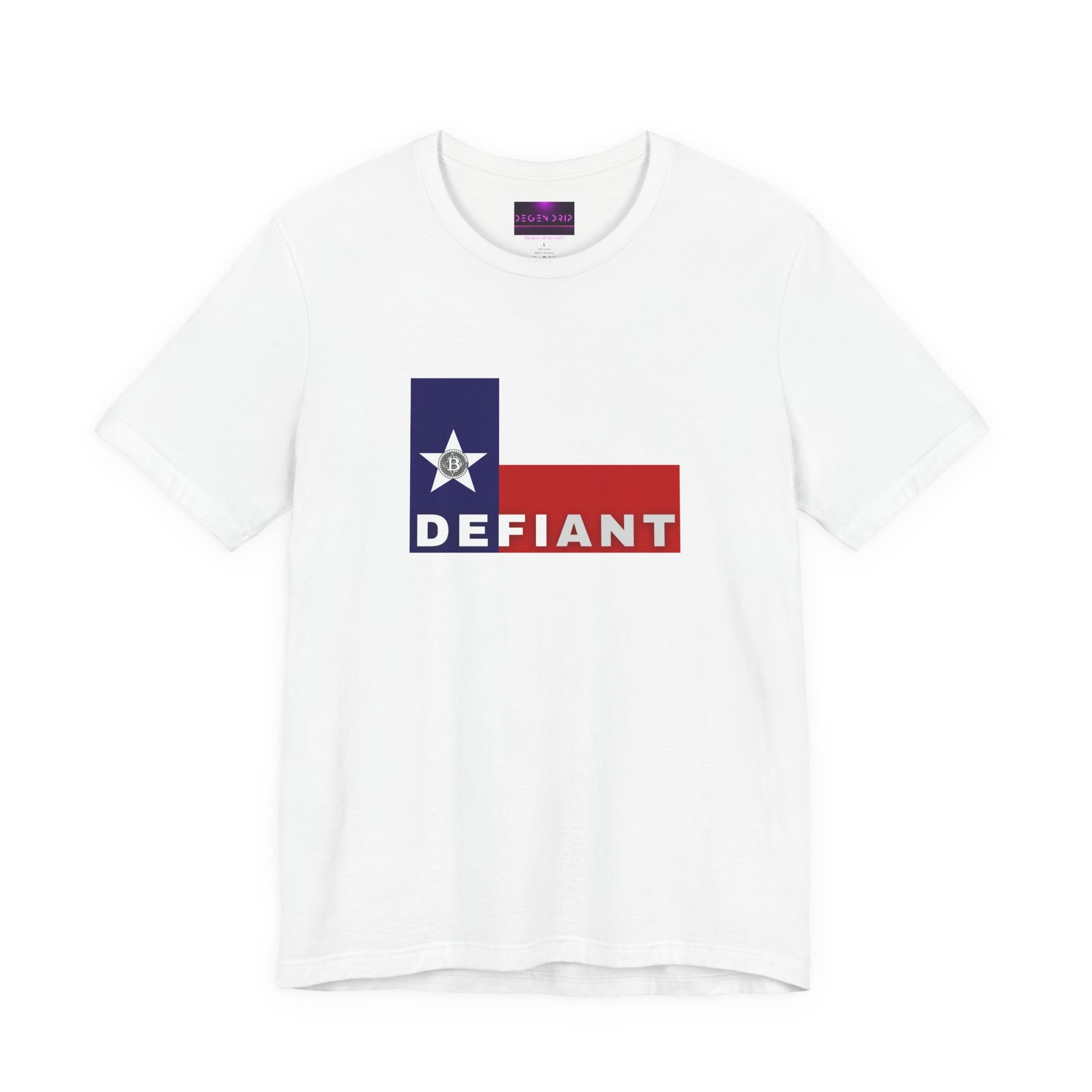 Bitcoin Texas Defiant T-Shirt White
