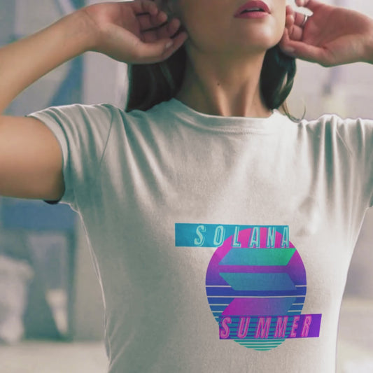 SOLANA SUMMER Vintage T-Shirt | BTC Merch | Miami Vice | Degen Clothing