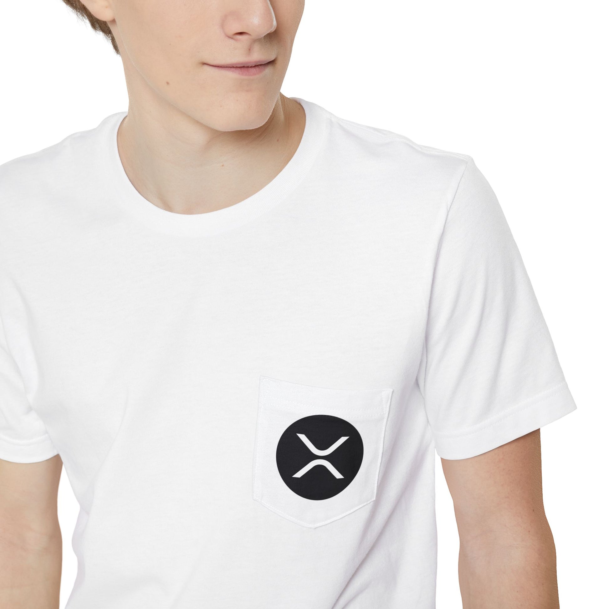$XRP Pocket Tee-Crypto Merch-Cryptocurrency Conference