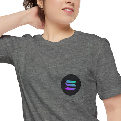  $SOL Pocket Tee-Cryptocurrency Clothing