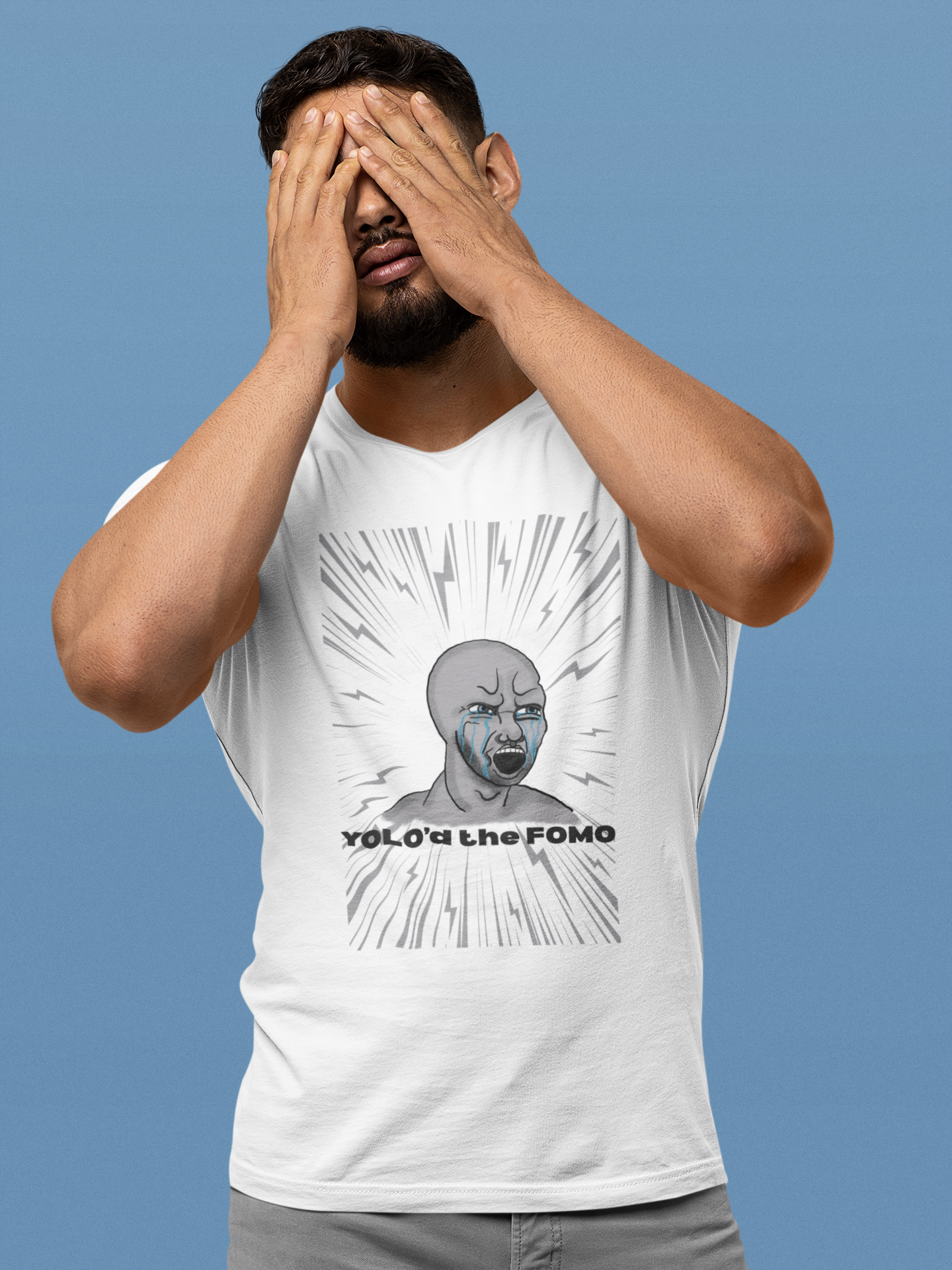 Degen Clothing-Rage Wojak-What does YOLO mean